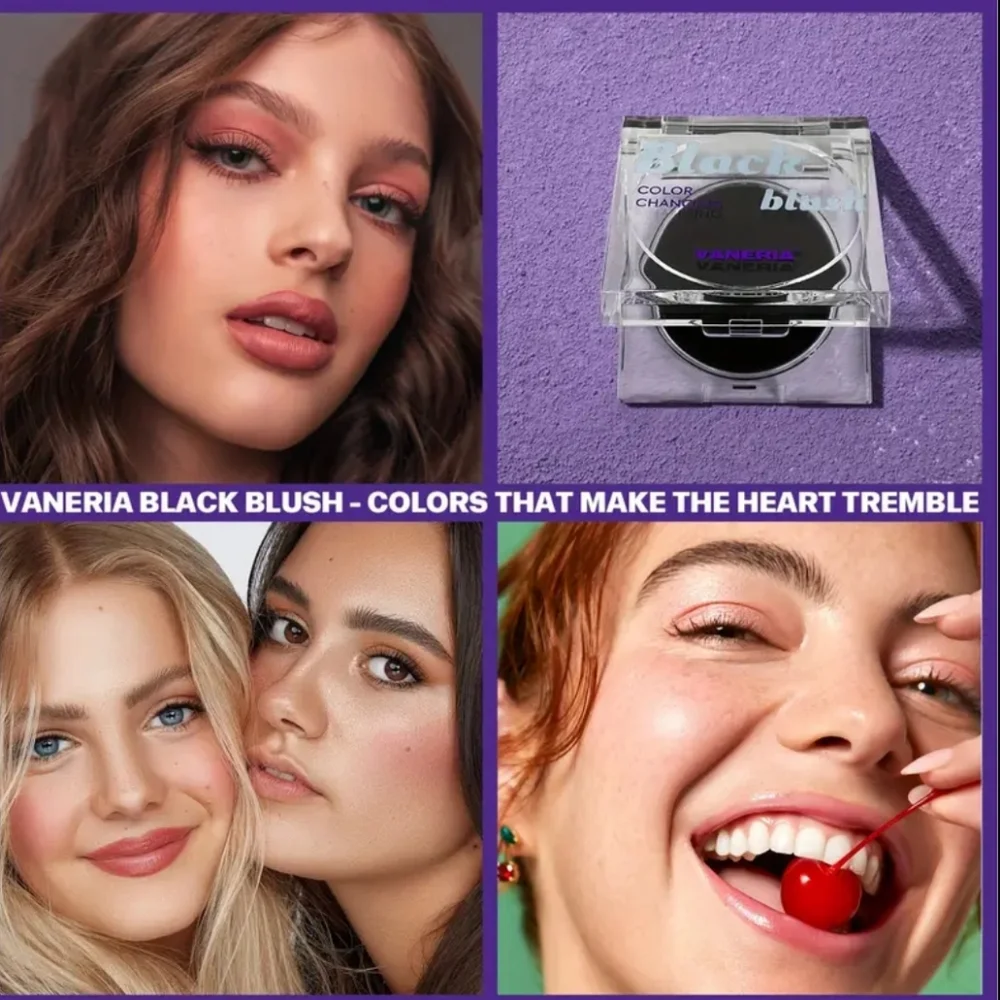 🆕️PH BLACK BLUSH🌹COLOR CHANGING WITH PH TECHNOLOGY TRANSFORMS TO PINK OR BERRY